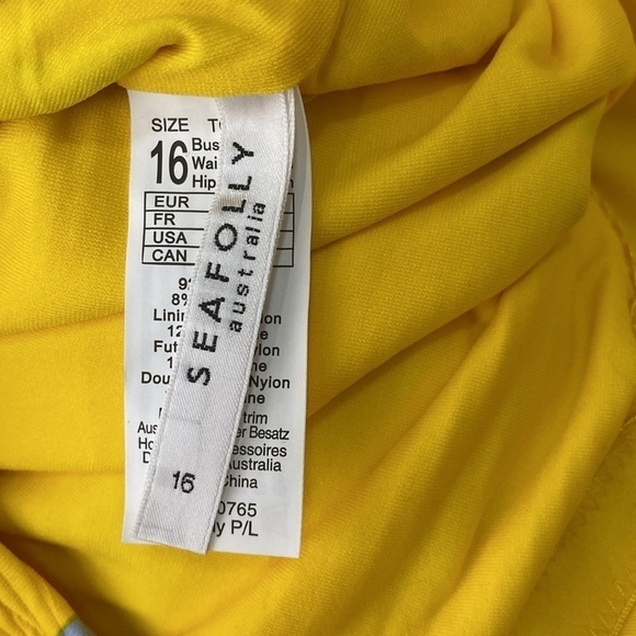 Seafolly Australia Women's Florence Tube One Piece Swimsuit Size 16 - Picture 9 of 10